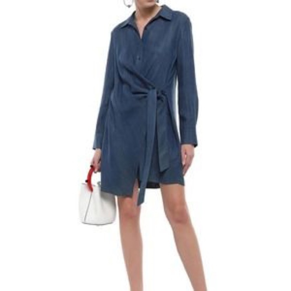 Tibi (6) denim wrap dress